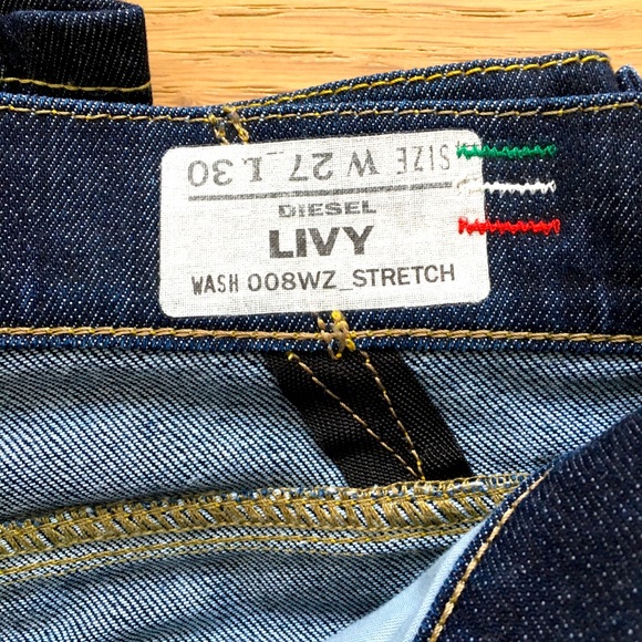 Diesel Livy Dark Wash Stretch Jeans - Picture 3 of 6
